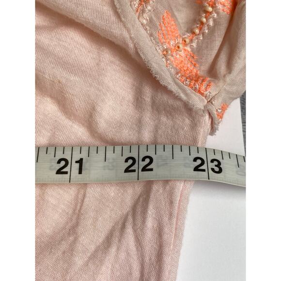 Free People Women's Oversized Pink Mix It Up Puff Mini Tunic Dress Size Small - Picture 6 of 10